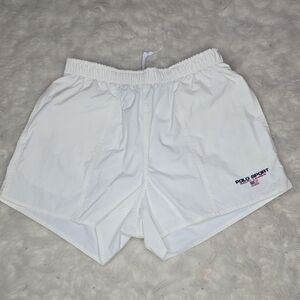 Polo Sport White Athletic Shorts